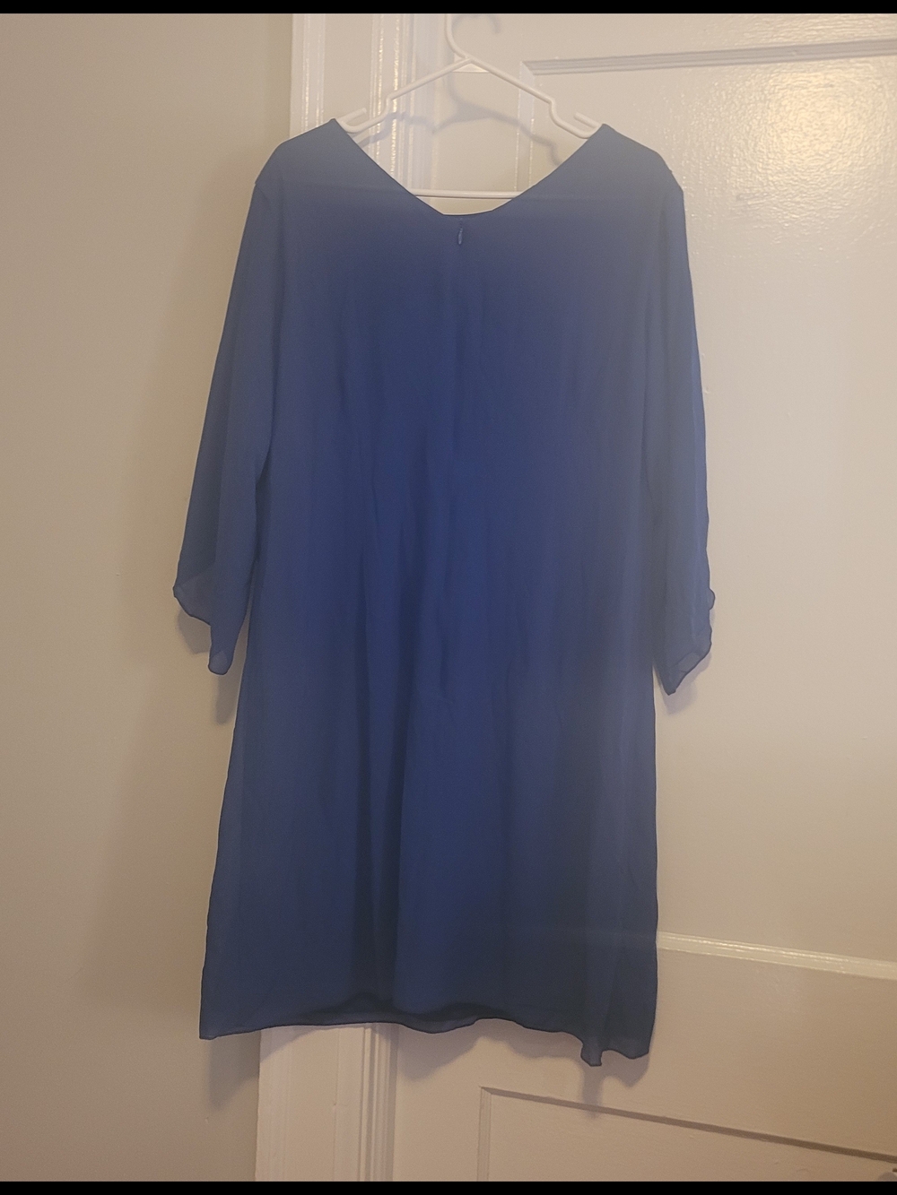 BNT Grace Karin Royal Blue Split Sleeve Shift Dress XL Wedding Garden Party Fun